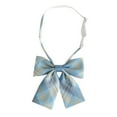thumbnail image 1 of ZACPNCV Kids Plaid Tie Uniform Pre-Tied BowKnot Cute Stylish Colorful Bow Ties Sky Blue Free Size, 1 of 3