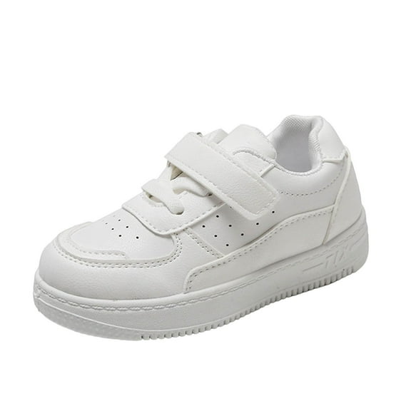 ZACPNCV Kids Shoes for Girls Boys - Non-Slip Kids Sneakers Shoes Lightweight with Memory Foam Insole White
