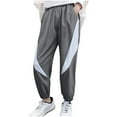 thumbnail image 1 of ZACPNCV Kids Sweatpants Boys Girls Solid Cotton Elastic Waist Active Jogger Pants Toddler Joggers Sport Athletic Trousers Gray 5-6 Years, 1 of 9