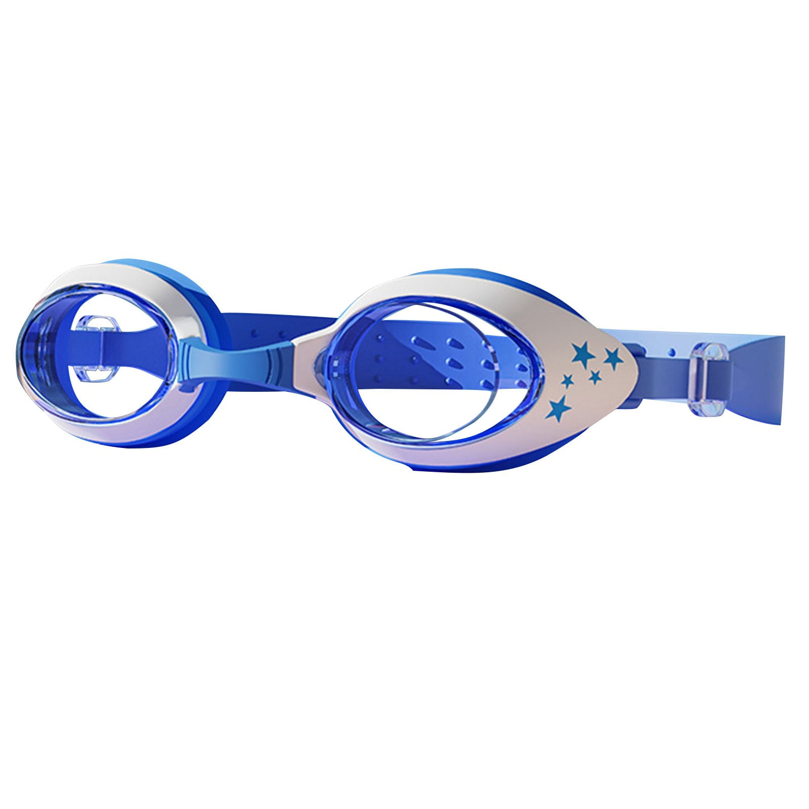 Kids Swimming Goggles Swim Goggles For Kids 3-15 With Earplugs And Nose Cover,Large Frame Goggles Kids Swim