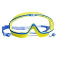 thumbnail image 1 of ZACPNCV Kids Swimming Goggles No Leaking Silicone Non Fog Swim Glasses with Ear Plugs Pool Yellow 3-13 Years, 1 of 4
