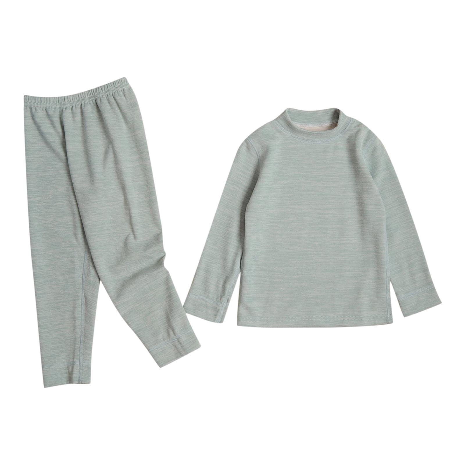 Set Biancheria Intima Termica Invernale Per Bambini, Unisex, Strato Base Caldo, Cotone E Poliestere, Taglia XL (110, 4-5 Anni)