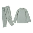 thumbnail image 1 of ZACPNCV Kids Thermal Underwear Set Toddler Winter Base Layer Long Johns for Little Boys Girls Green 7-8 Years, 1 of 6
