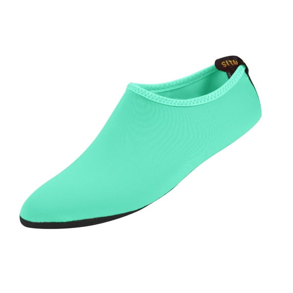 ZACPNCV Kids Toddler Water Shoes Barefoot Quick-Dry Aqua Socks for Boys Girls Baby with Non-Slip Rubber Sole Mint Green 8-9 Years