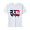 thumbnail image 1 of ZACPNCV Kids USA Shirt for Boys Girls 4th of July Shirts Flag Tshirt Patriotic Top Independence Day Outfit White 3-4 Years, 1 of 6