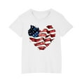 thumbnail image 1 of ZACPNCV Little Boys 4th of July T-Shirt Flag Tees Kids Toddler Short Sleeve Tee Shirts White 3-4 Years, 1 of 9