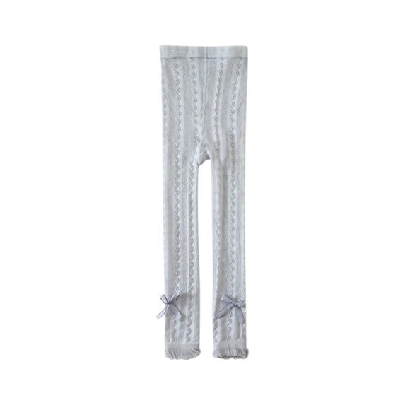 ZACPNCV Little Girls Fishnet Tights Princess Hollow Out Footed Leggings Toddler Dancing Pantyhose Uniform Stockings Gray 3-4 Years