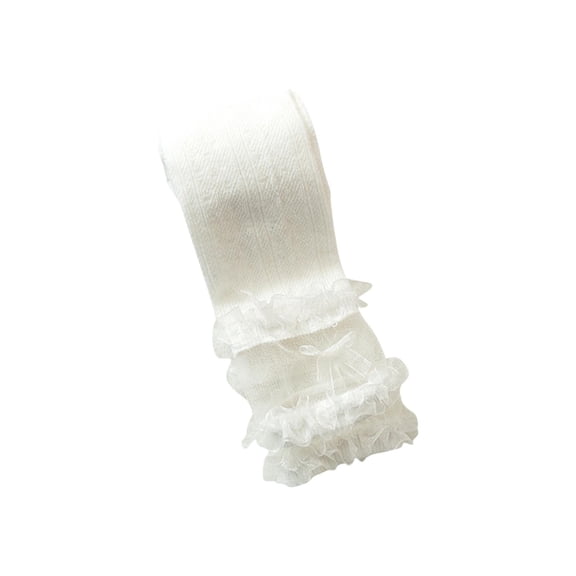 ZACPNCV Little Girls Fishnet Tights Princess Hollow Out Footed Leggings Toddler Dancing Pantyhose Uniform Stockings White 2-3 Years