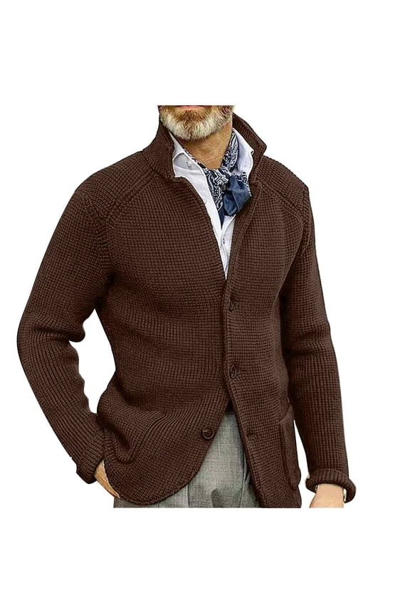 Men Blazer Knit Cardigan Shawl Collar Button Blazer Cardigan Shawl Collar Buttons Knit Cardigan Sweater