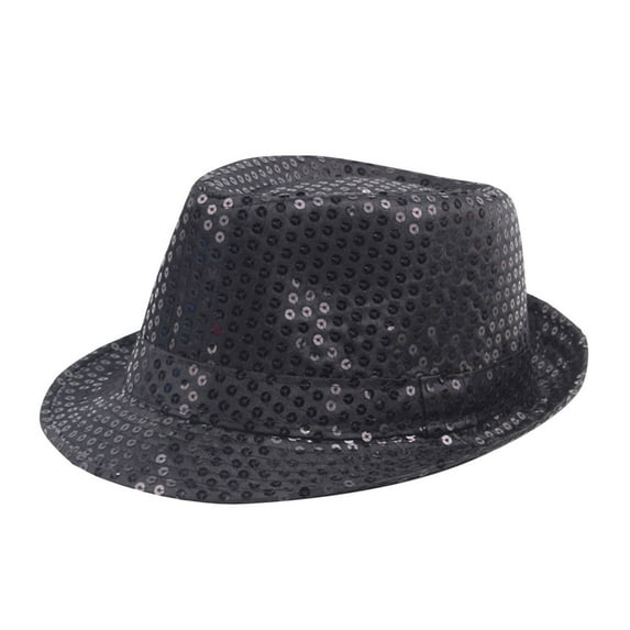 ZACPNCV Men and Women Unisex British Style Solid Color Fedora Hat Sun Hat Hats Men Father's Day Gifts Black Free Size