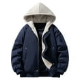thumbnail image 1 of ZACPNCV Men's Lightweight Jackets Full Zip Up with Hood & Multi Pocket Fake Two Pieces Windbreaker Color Block Coat Fall, 1 of 5