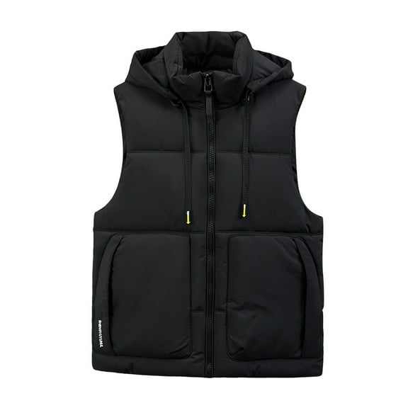 ZACPNCV Men's Lightweight Packable Puffer Vest Sleeveless Puffy Outerwear Water-Resistant Bubble Jackets Work Casual Golf