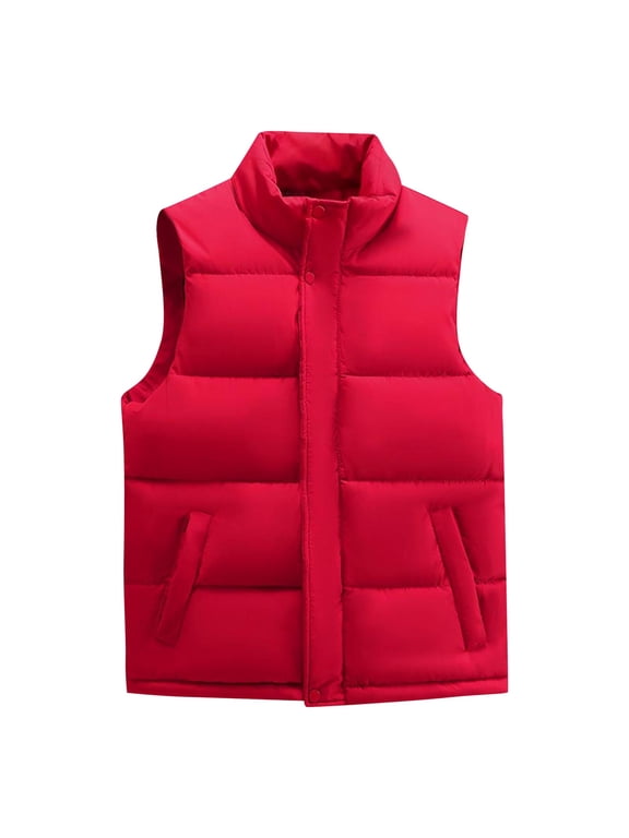 Lovskoo Men's Lightweight Packable Puffer Vest Sleeveless Puffy Outerwear Water-Resistant Bubble Jackets Work Casual Golf