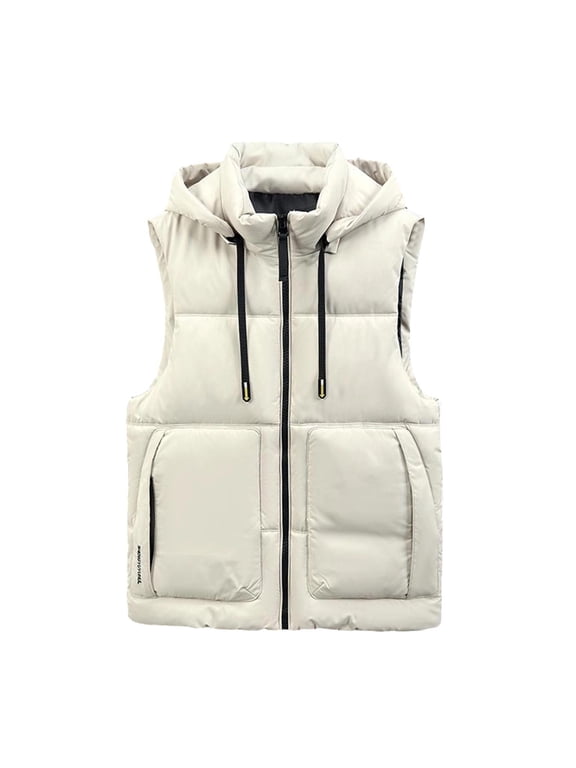 Lovskoo Men's Lightweight Packable Puffer Vest Sleeveless Puffy Outerwear Water-Resistant Bubble Jackets Work Casual Golf
