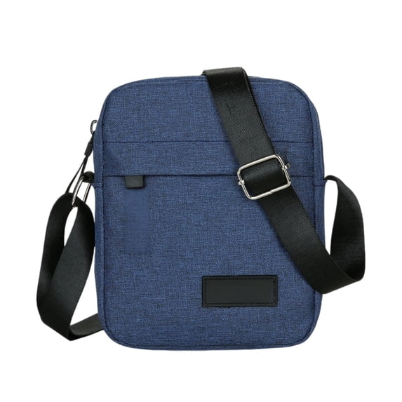 ZACPNCV Men's Mini Crossbody Bag Lightweight Casual Small Shoulder Sling Bag Portable Daily Casual Daypack for Work & Outdoor Blue