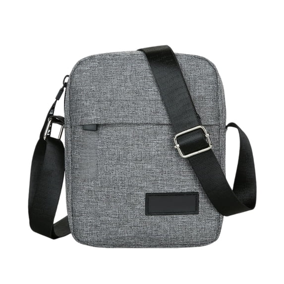 ZACPNCV Men's Mini Crossbody Bag Lightweight Casual Small Shoulder Sling Bag Portable Daily Casual Daypack for Work & Outdoor Gray