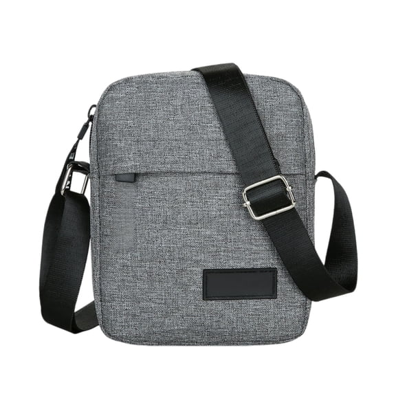 ZACPNCV Men's Mini Crossbody Bag Lightweight Casual Small Shoulder Sling Bag Portable Daily Casual Daypack for Work & Outdoor Gray