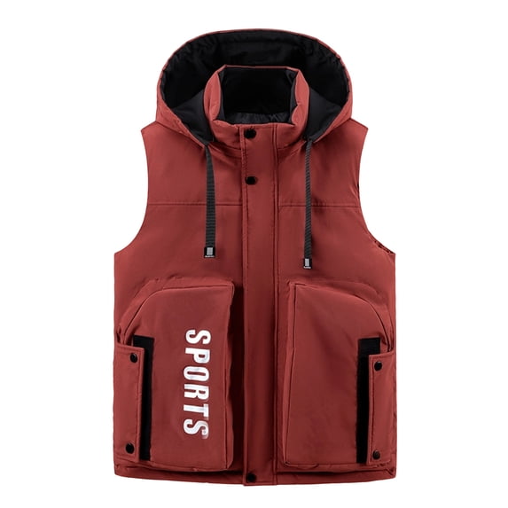 ZACPNCV Men鈥檚 Winter Padded Vest 鈥?Lightweight Warm Sleeveless Jacket with Soft Cotton Filling, Windproof & Comfortable Outerwear for Cold Weather