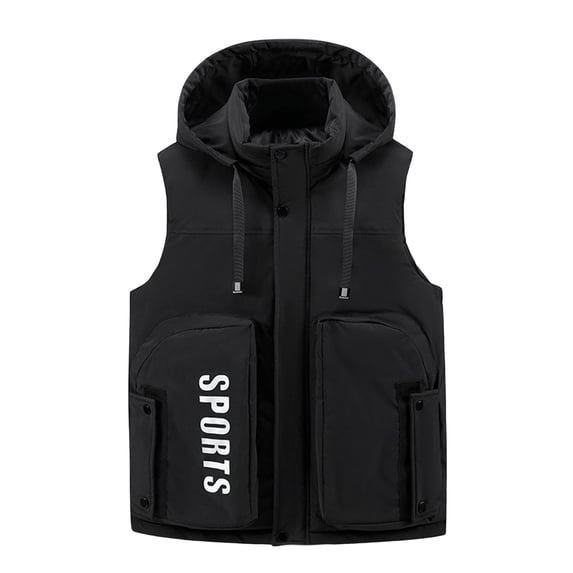 ZACPNCV Men’s Winter Padded Vest – Lightweight Warm Sleeveless Jacket with Soft Cotton Filling, Windproof & Comfortable Outerwear for Cold Weather