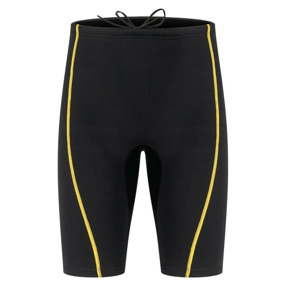 ZACPNCV Mens 1.5mm Neoprene Wetsuit Shorts Thermal Bottom for Snorkeling Surfing Warm Water Protection Swimwear