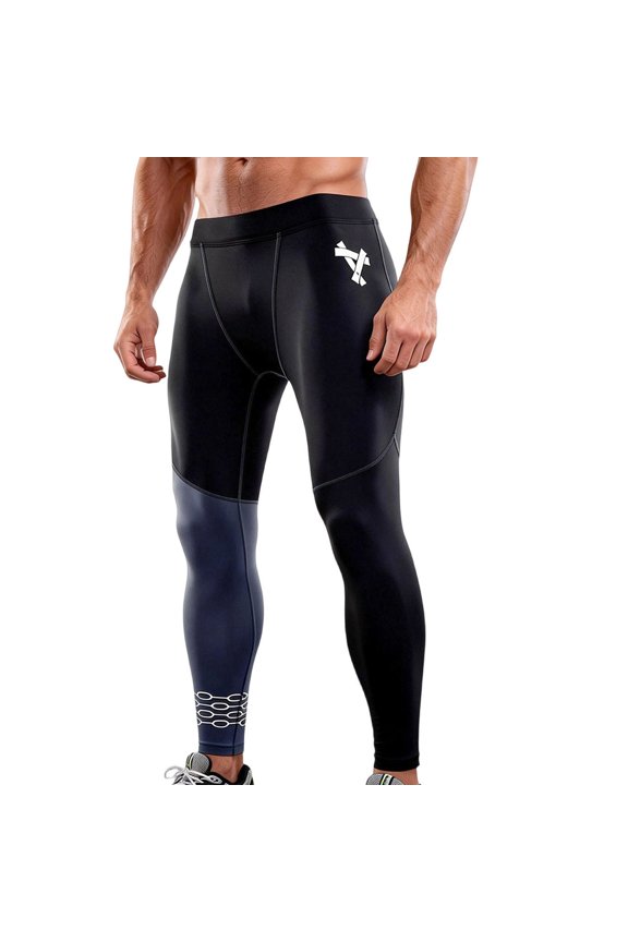 Mens Athletic Base Layer Tights Compression Pants Breathable Moisture Wicking Workout Running Gym Leggings