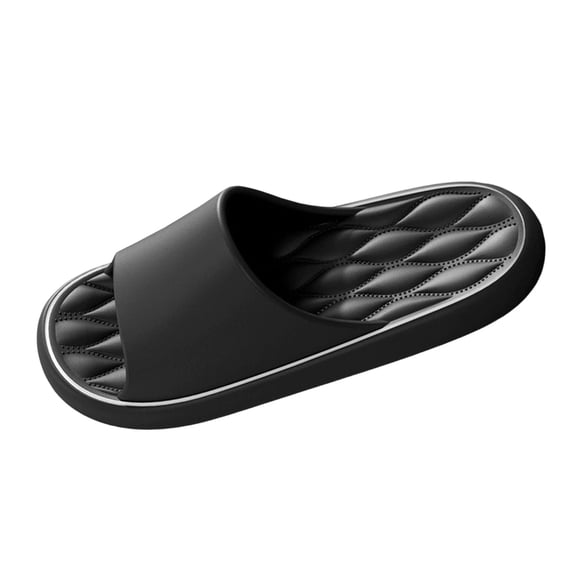 ZACPNCV Mens Diamond Wave Pattern EVA Bath Slippers Thick Sole Non Slip Odor Resistant Wear Resistant Indoor Home Summer