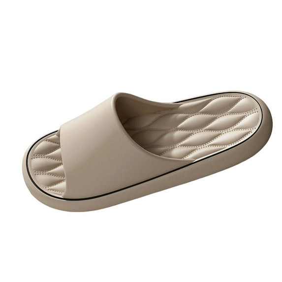 ZACPNCV Mens Diamond Wave Pattern EVA Bath Slippers Thick Sole Non Slip Odor Resistant Wear Resistant Indoor Home Summer