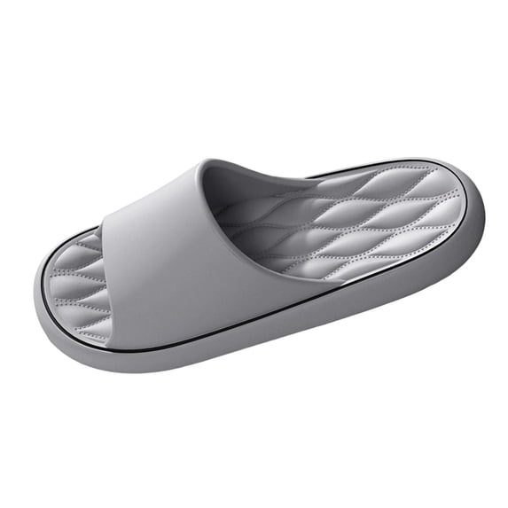 ZACPNCV Mens Diamond Wave Pattern EVA Bath Slippers Thick Sole Non Slip Odor Resistant Wear Resistant Indoor Home Summer
