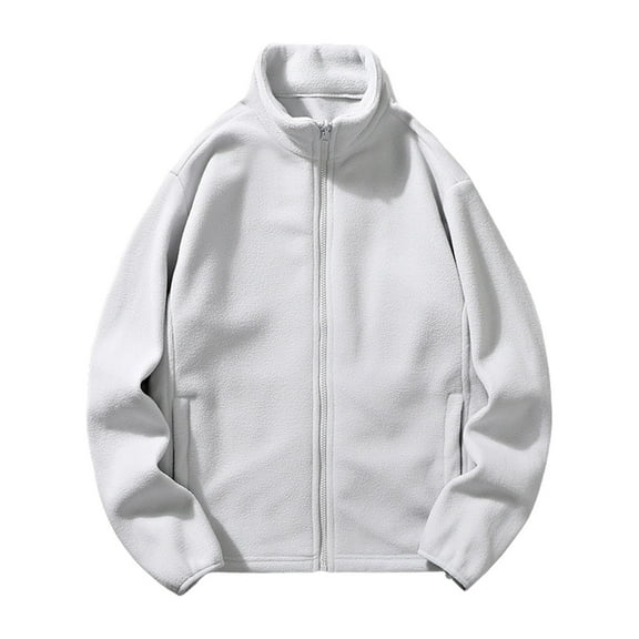 ZACPNCV Mens Fleece Jackets Oversize Sherpa Lightweight Jackets Loose Fit Trendy Fuzzy Coat Fall Winter Outwear