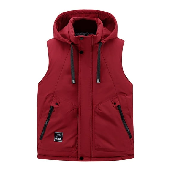 ZACPNCV Mens Lightweight Softshell Vest Windproof Sleeveless Jacket Zip Up Fleece Lined Vest Outerwear for Golf Running