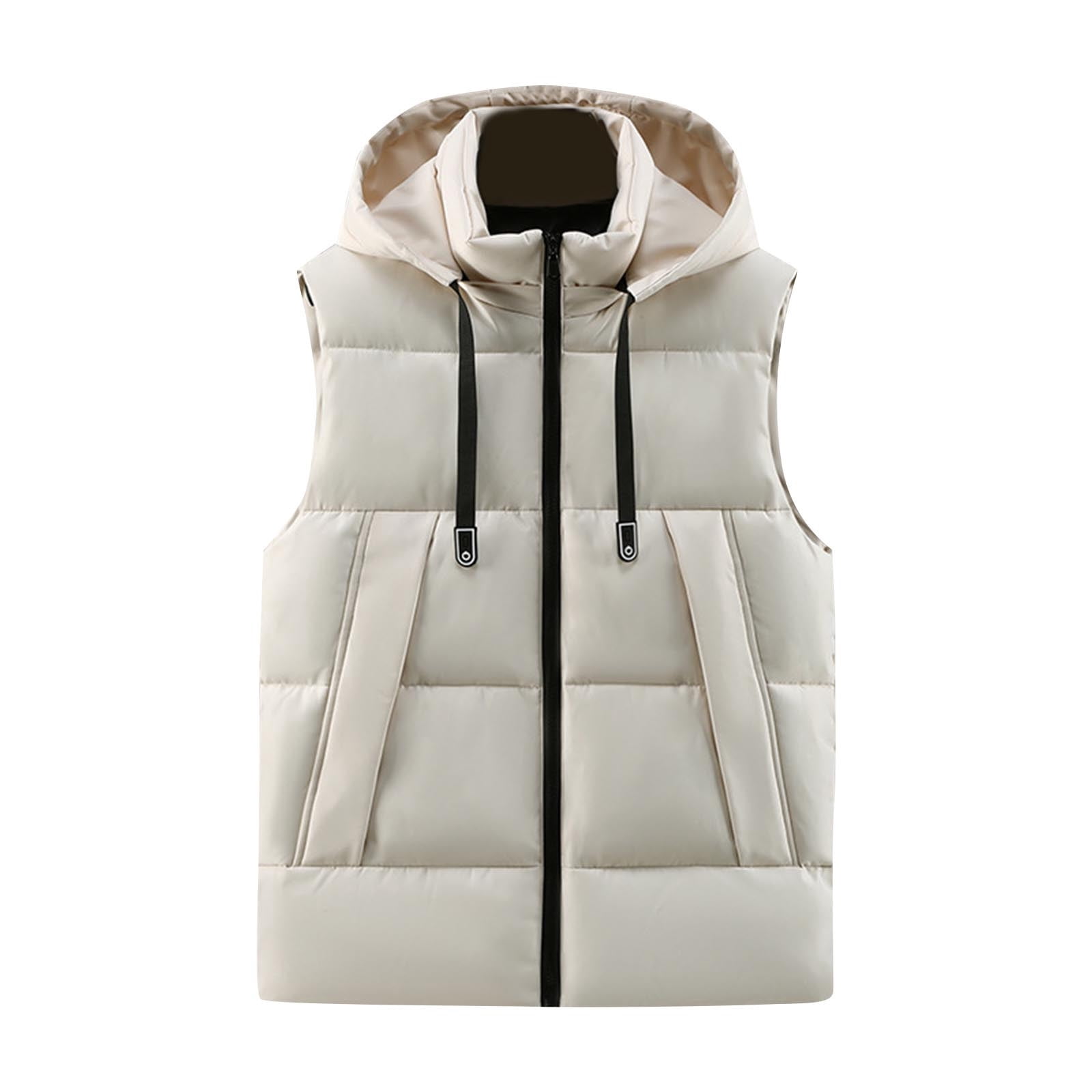 ZACPNCV Mens Lightweight Softshell Vest Windproof Sleeveless Jacket Zip Up Fleece Lined Vest Outerwear for Golf Running