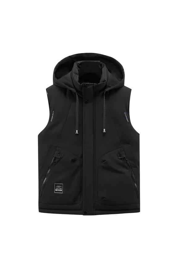 Mens Lightweight Softshell Vest Windproof Sleeveless Jacket Zip Up Fleece Lined Vest Outerwear for Golf Running