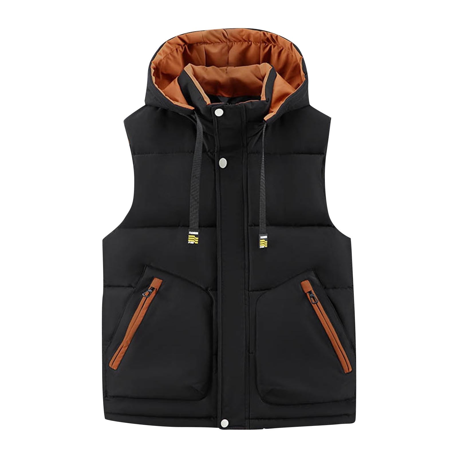 ZACPNCV Mens Lightweight Softshell Vest Windproof Sleeveless Jacket Zip Up Fleece Lined Vest Outerwear for Golf Running
