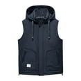 thumbnail image 1 of ZACPNCV Mens Lightweight Softshell Vest Windproof Sleeveless Jacket Zip Up Fleece Lined Vest Outerwear for Golf Running, 1 of 4