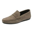 thumbnail image 1 of ZACPNCV Mens Plus Size Moccasin Loafers Round Toe Slip On Non Slip Comfort Casual Shoes Spring, 1 of 9
