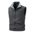 thumbnail image 1 of ZACPNCV Mens Polar Fleece Vest Winter Warm Lightweight Sleeveless Jackets Cozy Soft Zip Up Stand Collar Vests Outerwear, 1 of 4