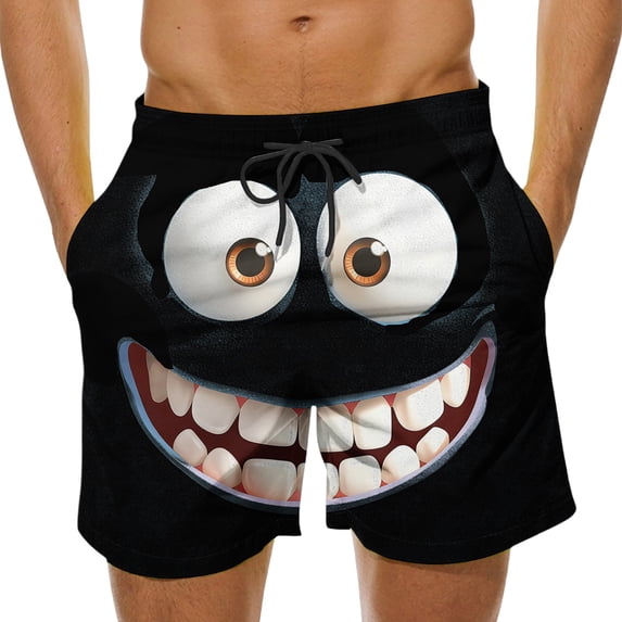 Lovskoo Mens Shorts Stylish Summer Mens Swim Trunks Quick Dry Beachwear Sports Swim Board Shorts Holiday Party Bathing Suits