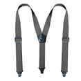 thumbnail image 1 of Lovskoo Mens Suspenders 4 Clip Adjustable Elastic Straps 1.5 Inch Wide Solid Color X Back Design Heavy Duty for Dress Pants, 1 of 6