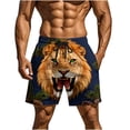 thumbnail image 1 of Lovskoo Mens Swim Trunks with Compression Liner Quick Dry Bathing Suit Long Swimming Shorts with Pockets, 1 of 9