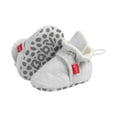 thumbnail image 1 of ZACPNCV Newborn Baby Booties Cotton Knit Shoes Soft Cozy First Wakers Warm Booties for Toddler Infant Girl Boy Gray 12-18 Months, 1 of 5