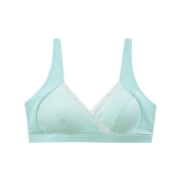 ZACPNCV Nursing Bras for Breastfeeding Seamless Comfort Maternity Bralette Wireless Pregnancy Sleep Bra with Support Green M