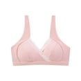 thumbnail image 1 of ZACPNCV Nursing Bras for Breastfeeding Seamless Comfort Maternity Bralette Wireless Pregnancy Sleep Bra with Support Pink M, 1 of 5