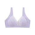 thumbnail image 1 of ZACPNCV Nursing Bras for Breastfeeding Seamless Comfort Maternity Bralette Wireless Pregnancy Sleep Bra with Support Purple L, 1 of 5