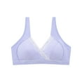thumbnail image 1 of ZACPNCV Nursing Bras for Breastfeeding Seamless Comfort Maternity Bralette Wireless Pregnancy Sleep Bra with Support Purple XL, 1 of 5