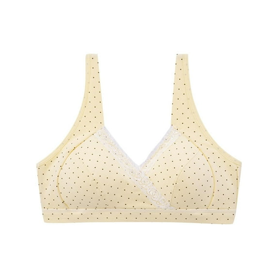 ZACPNCV Nursing Bras for Breastfeeding Seamless Comfort Maternity Bralette Wireless Pregnancy Sleep Bra with Support Yellow XL