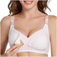 thumbnail image 1 of ZACPNCV Seamless Nursing Bras for Breastfeeding Soft Wireless Sleep Maternity Bralette Regular and Plus Size Pink 42/95B, 1 of 6