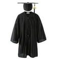 thumbnail image 1 of ZACPNCV Shiny Child Graduation Cap Gown Tassel and 2025 Charm Set Kindergarten Graduation and Kids Preschool Black 5-6 Years, 1 of 3