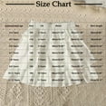 thumbnail image 1 of ZACPNCV Skirts for Girls Mini Little Festival Ruffle High Cut Cheerleader Cosplay Plain Skort Girls White 10-11 Years, 1 of 9