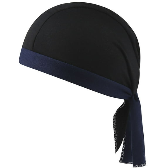 ZACPNCV Skull Cap for Men Women Cooling Sweat Wicking Helmet Running Cycling Bandana Summer Hat Black Free Size