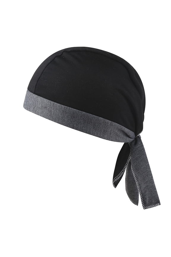 Skull Cap for Men Women Cooling Sweat Wicking Helmet Running Cycling Bandana Summer Hat Dark Gray Free Size